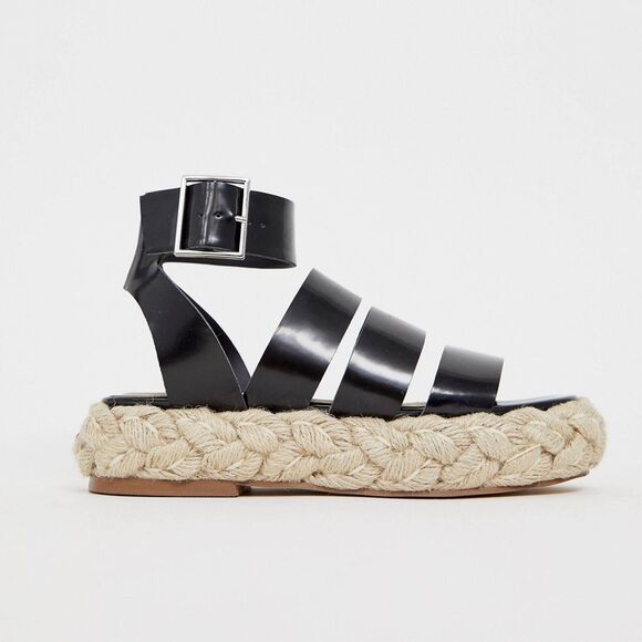 NEW ASOS DESIGN Jao chunky espadrille sandals size 3 - Picture 2 of 8